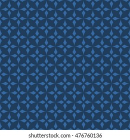 Blue abstract background, striped textured geometric seamless pattern