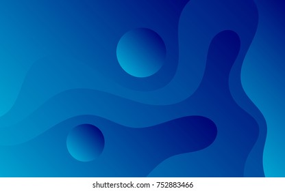 blue abstract background with stripes and circles