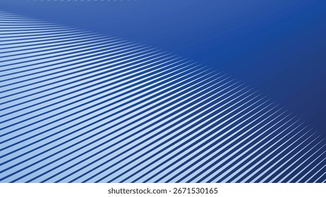Fundo abstrato azul com linha de listras Padrão de onda geométrica minimalista moderno