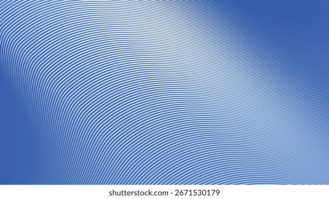 Blue Abstract Background with Stripes Line Modern Minimalist Geometric Wave Pattern