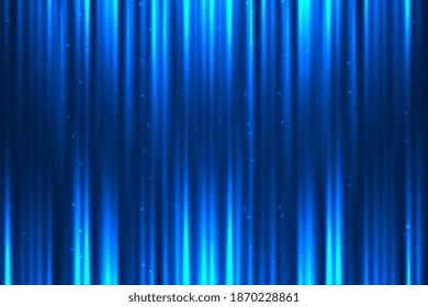 Blue abstract background with strips and patches of light. Abstract bright blue glitter lines background with glittery shine motion speed stripes.  Luxury and premium style. Vector illustration EPS 10