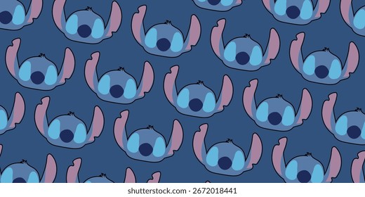 Blue abstract background Swirl circular lines pattern. Futuristic technology concept.