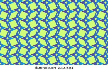 blue abstract background with teal and seamless pattern. geometric background - stock vector.	
