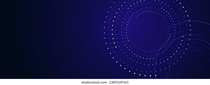 Fondo abstracto azul, plantilla futurista tecnológica de alta tecnología. Ilustración del vector