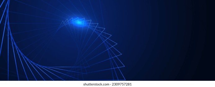 Fondo abstracto azul, plantilla futurista tecnológica de alta tecnología. Ilustración del vector	
