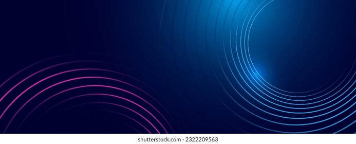 Fondo abstracto azul, plantilla futurista tecnológica de alta tecnología. Ilustración del vector