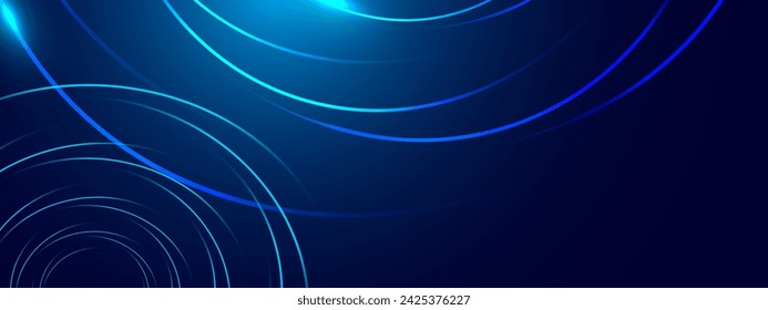 Blue abstract background, technology hi-tech futuristic template. Vector illustration