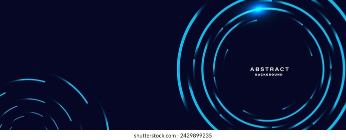 Blue abstract background, technology hi-tech futuristic template. Vector illustration