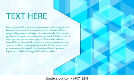 The blue abstract background Template.