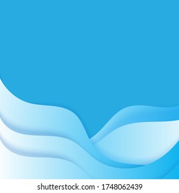 Blue abstract background for template or card vector illustration.