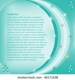 Blue abstract background template, copy space for text. Raster also available.