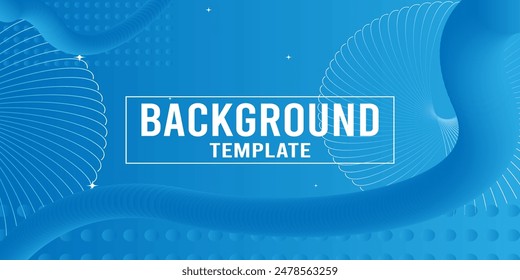 Blue Abstract Background Template Vector