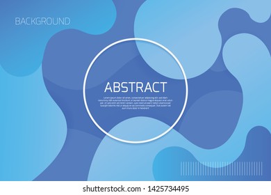 Blue Abstract Background Template.Very attractive and clean design.Easy to edit all vectors