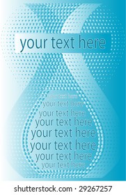 blue abstract background with text space