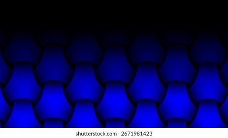 Fondo abstracto azul, Formas oscuras tridimensionales para fondo de negocios o presentación, Ilustración vectorial 3D.