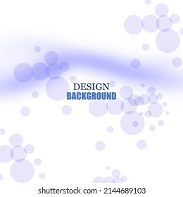Blue abstract background with blue transparent circles, bokeh, design element