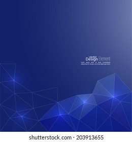 Blue abstract  background with transparent mesh