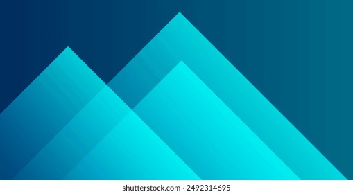 Blue abstract background with triangles. Vector illustration