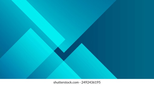 Blue abstract background with triangles. Vector illustration