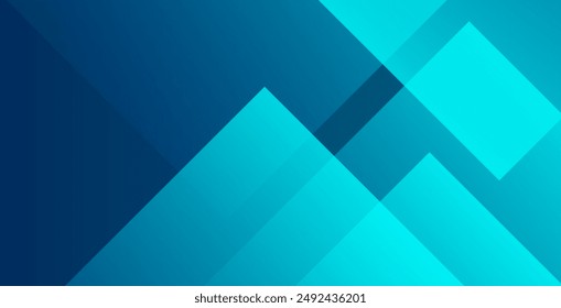 Blue abstract background with triangles. Vector illustration