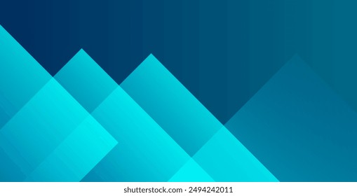 Blue abstract background with triangles. Vector illustration