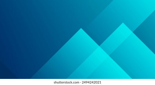 Blue abstract background with triangles. Vector illustration