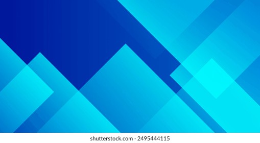 Blue abstract background with triangles. Vector illustration