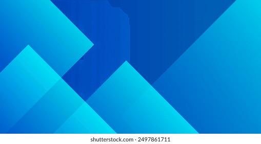 Blue abstract background with triangles. Vector illustration