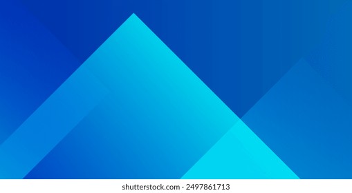 Blue abstract background with triangles. Vector illustration