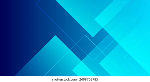 Blue abstract background with triangles. Vector illustration
