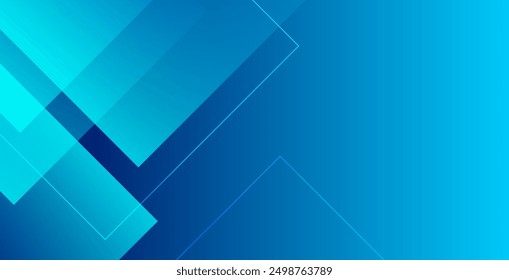 Blue abstract background with triangles. Vector illustration