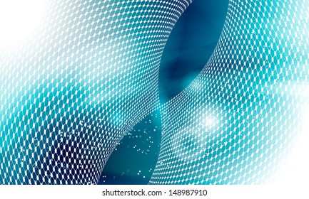 blue abstract background with two grid