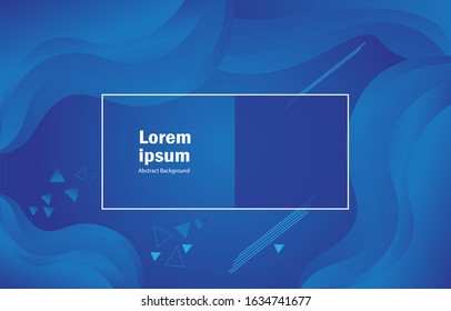 Blue abstract background - Vector