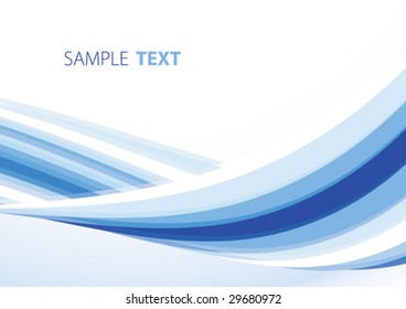 Blue abstract background. Vector