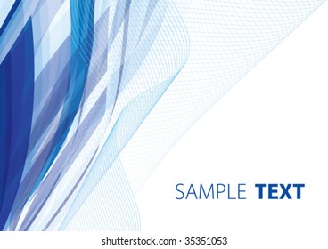 Blue abstract background. Vector