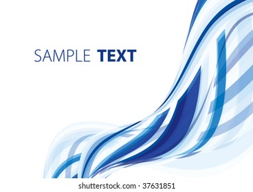 Blue abstract background. Vector