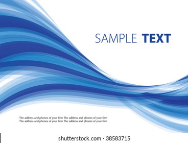 Blue abstract background. Vector