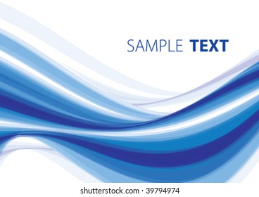 Blue abstract background. Vector