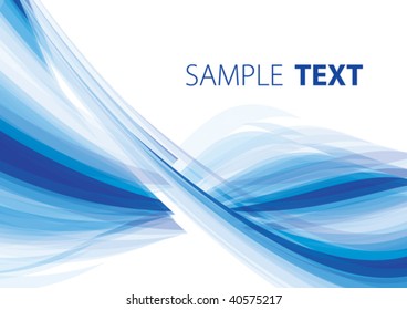 Blue abstract background. Vector