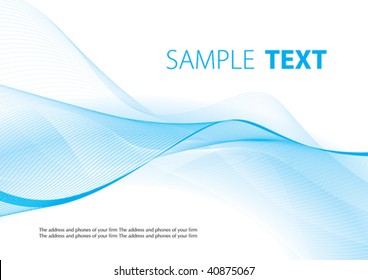 Blue abstract background. Vector