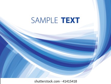Blue abstract background. Vector