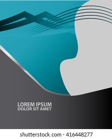 Blue abstract background vector
