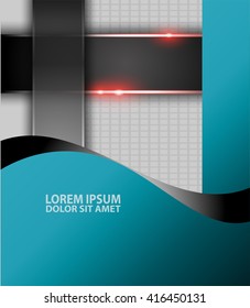 Blue abstract background vector
