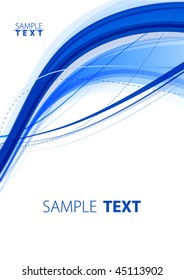 Blue abstract background. Vector
