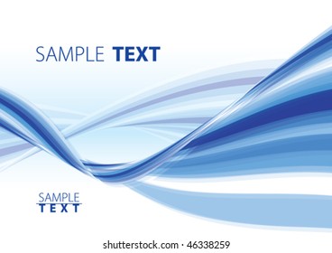 Blue abstract background. Vector