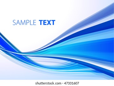 Blue abstract background. Vector