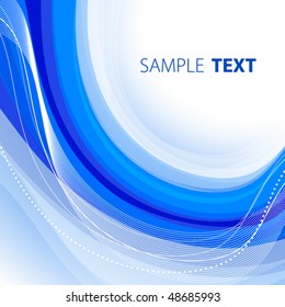 Blue abstract background. Vector