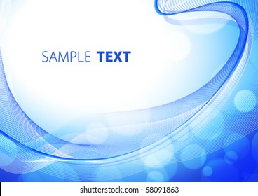 Blue abstract background. Vector