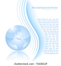 Blue abstract background. vector
