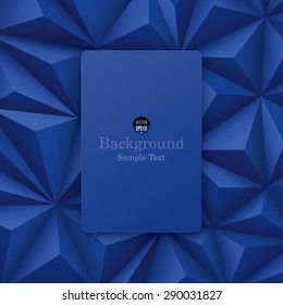 Blue abstract background vector. Can be used in cover design, book design, website background, CD cover or advertising.